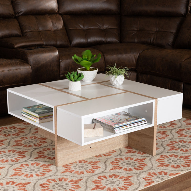 Latitude Run® Abstract Coffee Table with Storage Wayfair